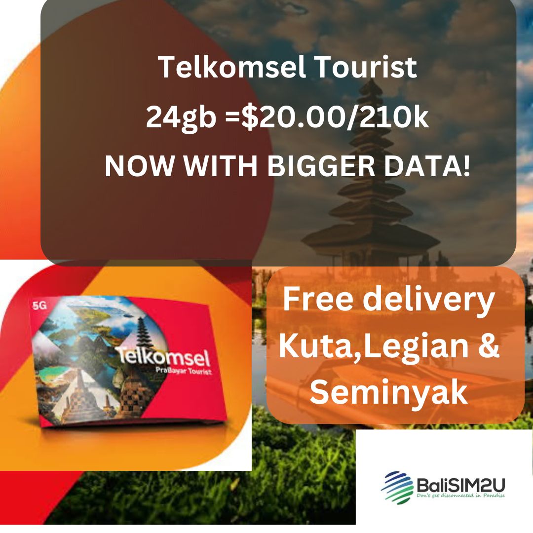Telkomsel 24gb Tourist