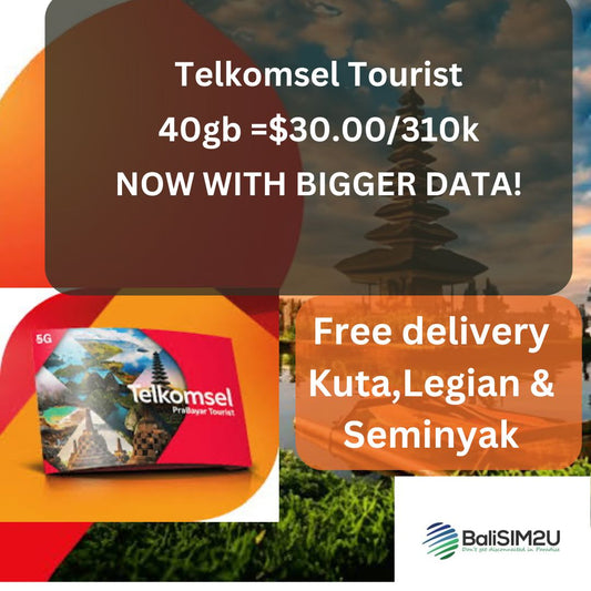 Telkomsel 40gb Tourist