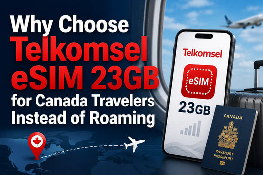 Telkomsel eSIM vs roaming in Bali 