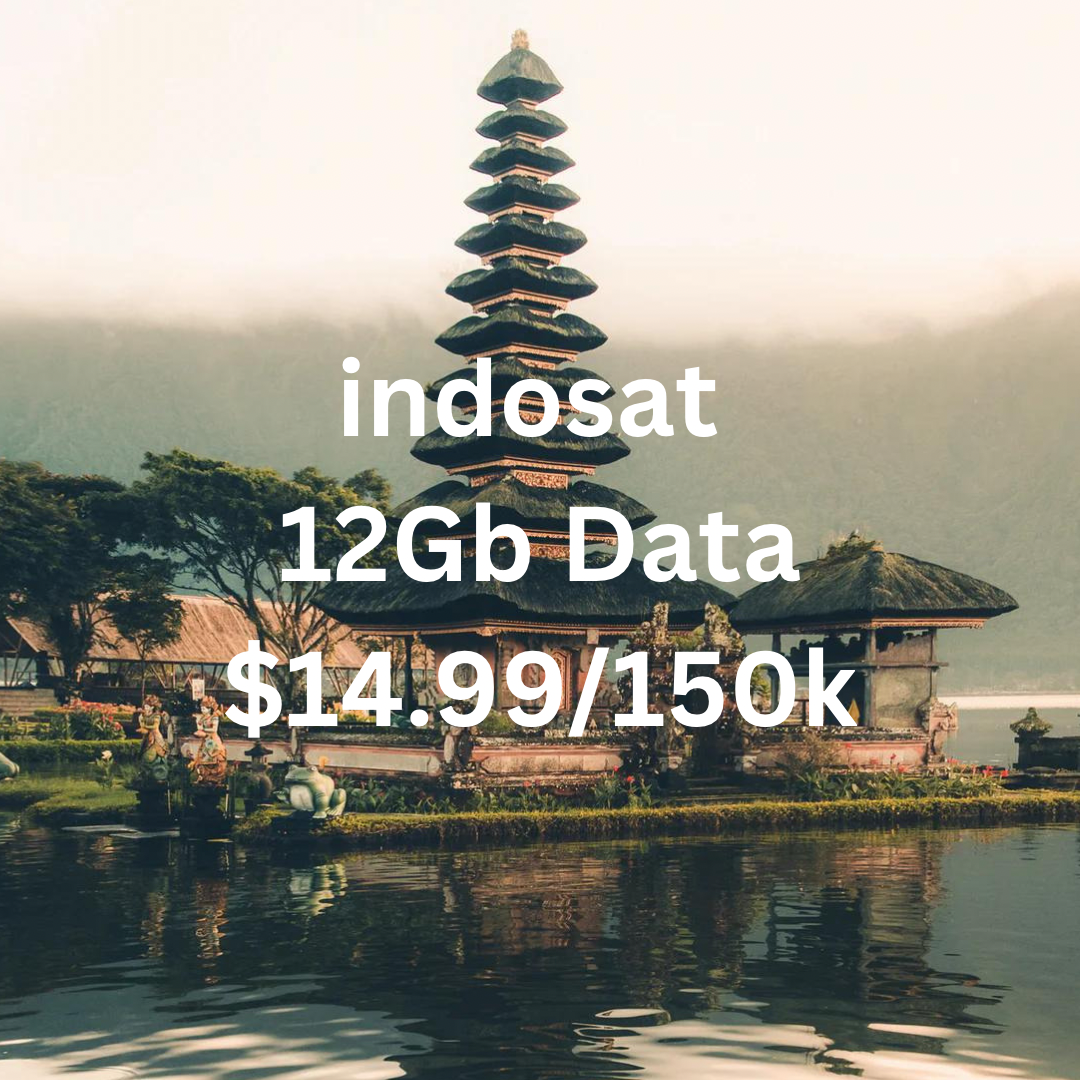 Tourist  12gb 30  Day Indosat